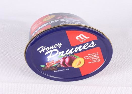 Reuseable Round Gift Tins YT1076 , Large Dried Foods Packaging Container With Lids