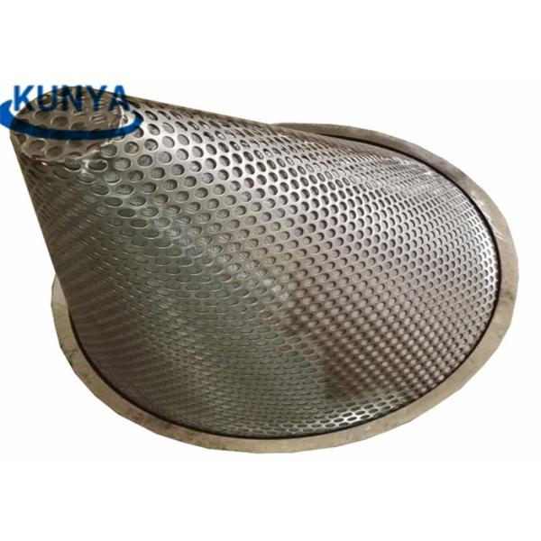 Food Grade SUS304 Stainless Steel Cone Filter Square Wire Mesh Cylinder