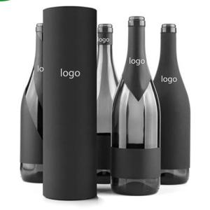China CMYK Cardboard Wine Tube Lining Aluminum Foil Velvet Pillow Inserted wholesale