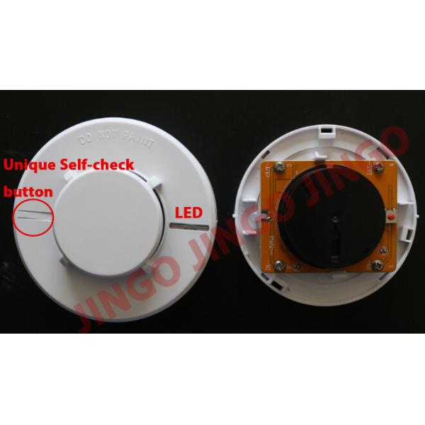 Conventional fire alarm systems smoke detector sensor with self-check function