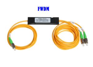 China FWDM Wavelength Division Multiplexer FC APC T1550 TV 1*2 45dB Isolation wholesale