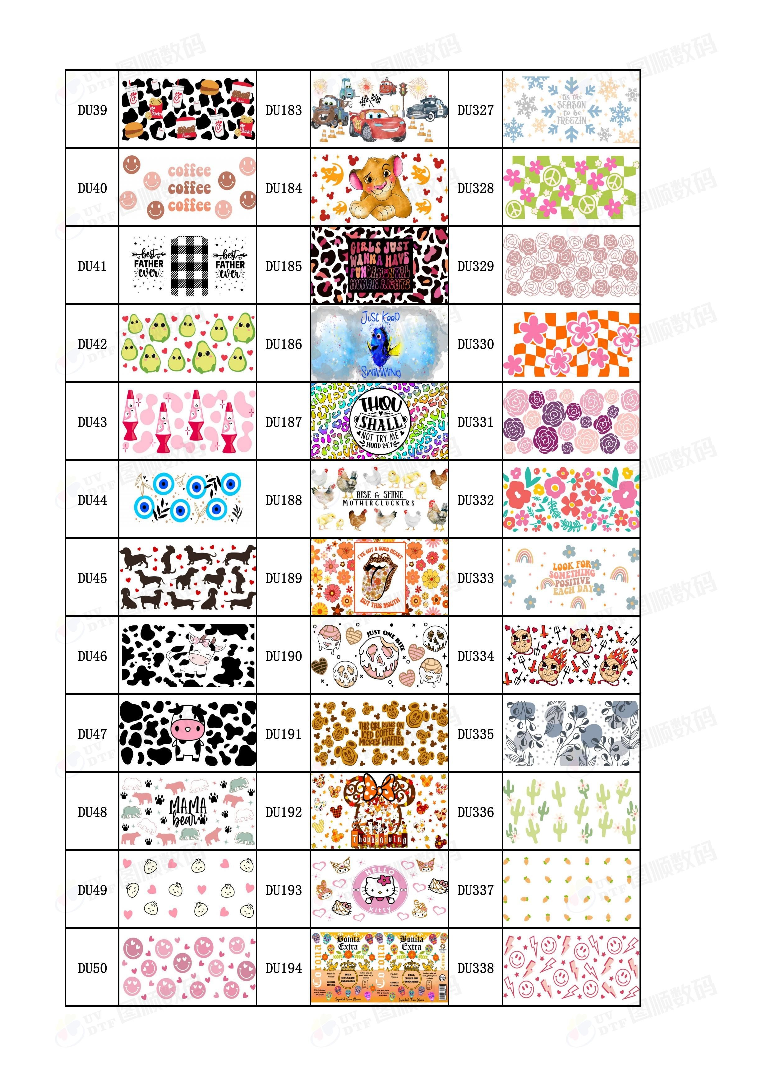 16Oz Digital UV Printing DTF Tumbler Wraps Printable Transfer Paper For Glass