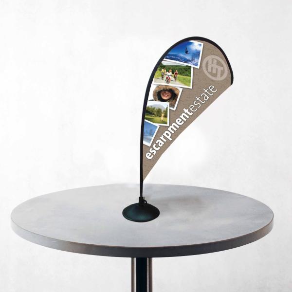 Tabletop Promotional Flags And Banners , Mini Teardrop Banner Flags