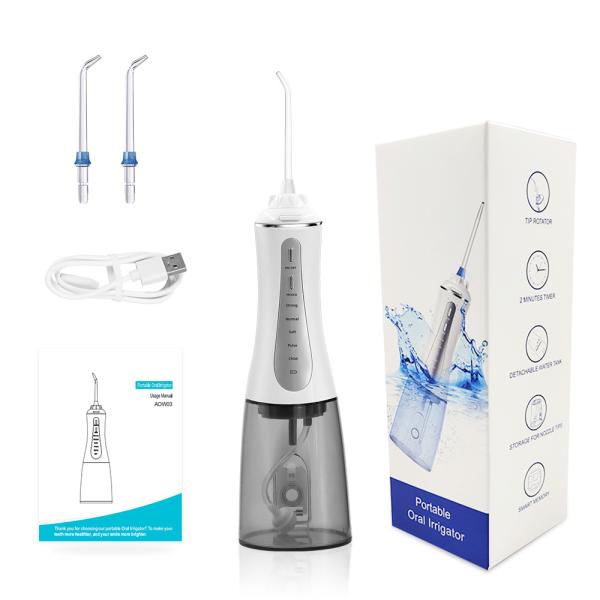 1800mAh Rechargeable Oral Irrigator Water Flosser IPX7 Waterproof