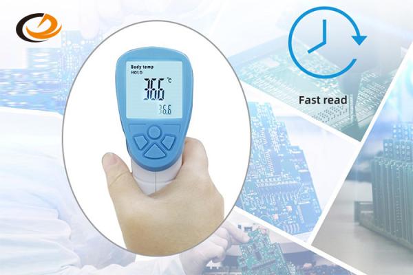 Quality Luminous Display Digital Laser Thermometer , Blue Digital Temperature Gun for sale