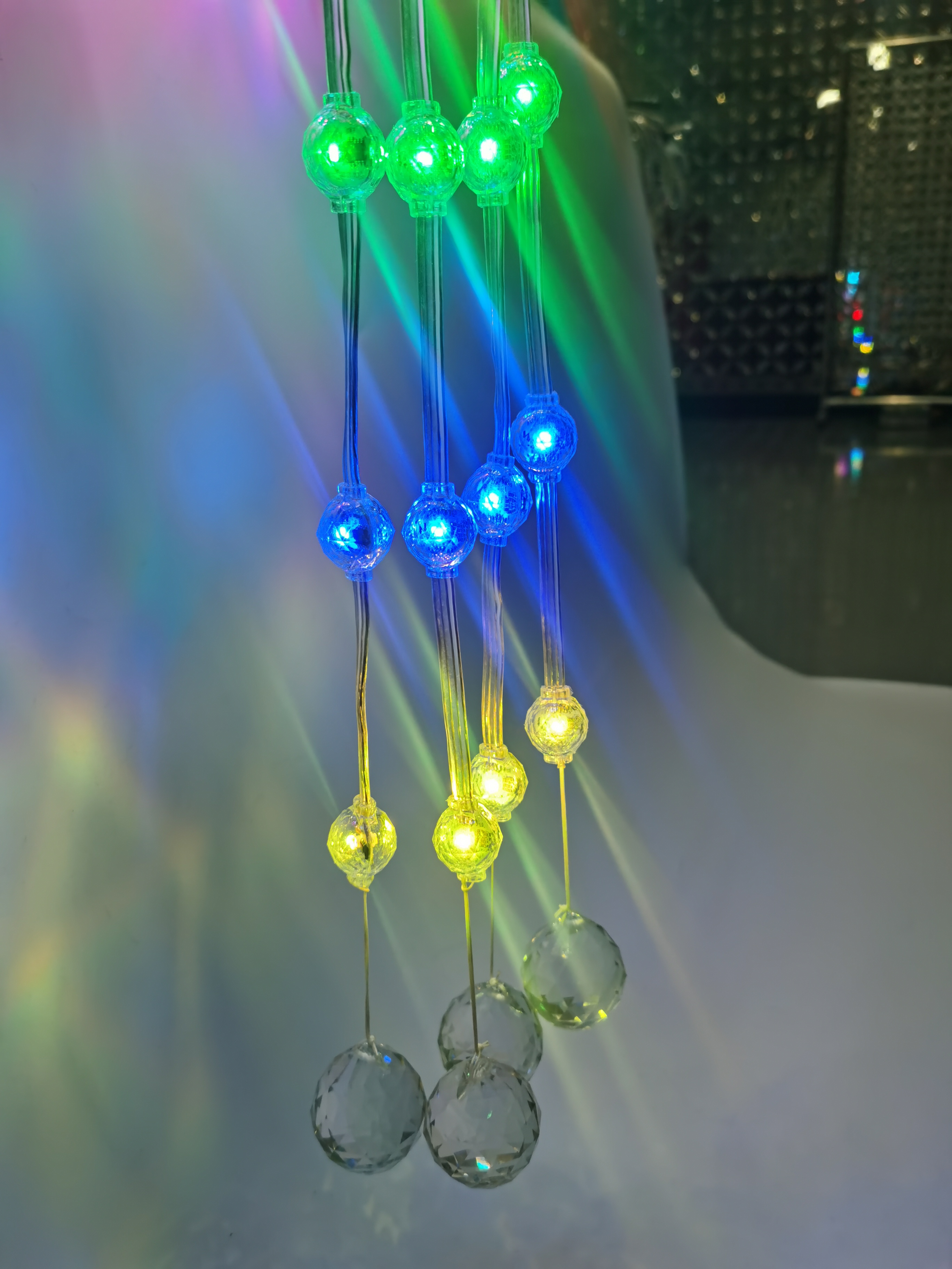 Permanent Holiday Lights 3D Pixel LED String IP67 With 10.4lm Luminous Flux