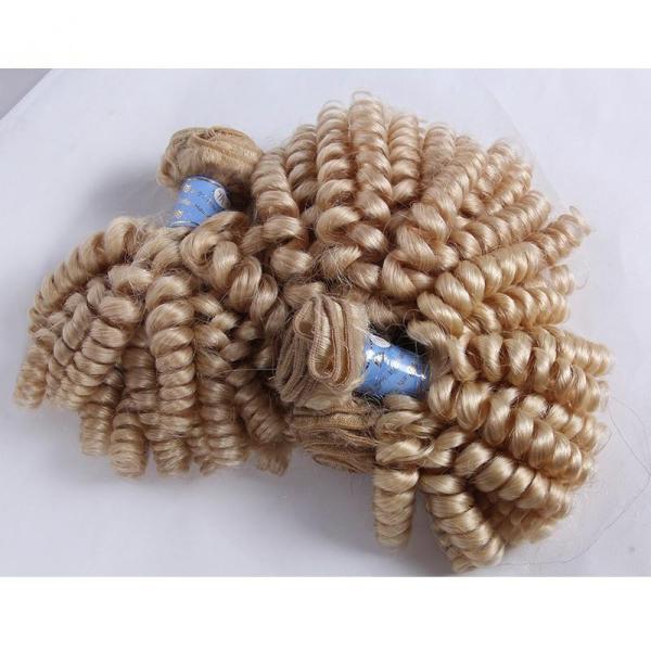 Blonde Aunty Funmi Human Hair Extensions #613 Platinum Blonde Virgin Russian Romance Curls Funmi Human Hair Weave