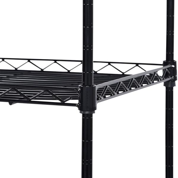 1200mm 150kgs Storage Wire Shelves Powder Coated 12 X 48 Wire Shelving With Wheels