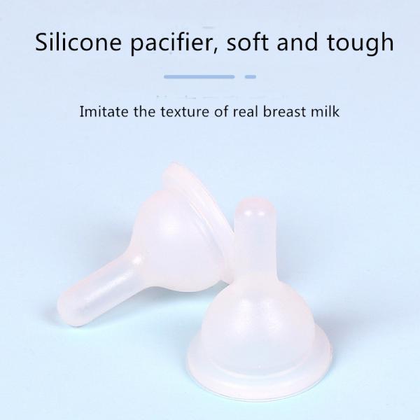Anti Scalding Silicone Nipple Set 100ml Kitten Feeding Bottle Customization
