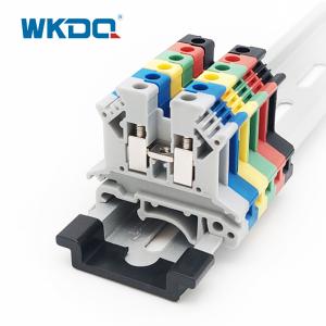 China ZB Feed Through Terminal Block Labeled Separately Nylon Material Grey Color wholesale