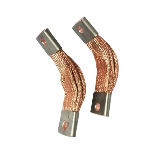 10 Feet Rectangular Conductor Design Flexible Copper Busbar 600V