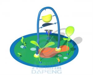 China 50 ㎡ Children Aqua Park Design With Water Splash Pad, Spray Park With EPDM Floor wholesale