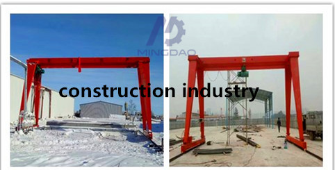 Rail Mounted Running Remote Control Type 10 Ton Gantry Crane For Steel Distributor