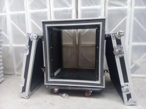 12U Power Amplifier Flight Case , Shockproof Rack Case Road Case for Mixer , Sound , Lights