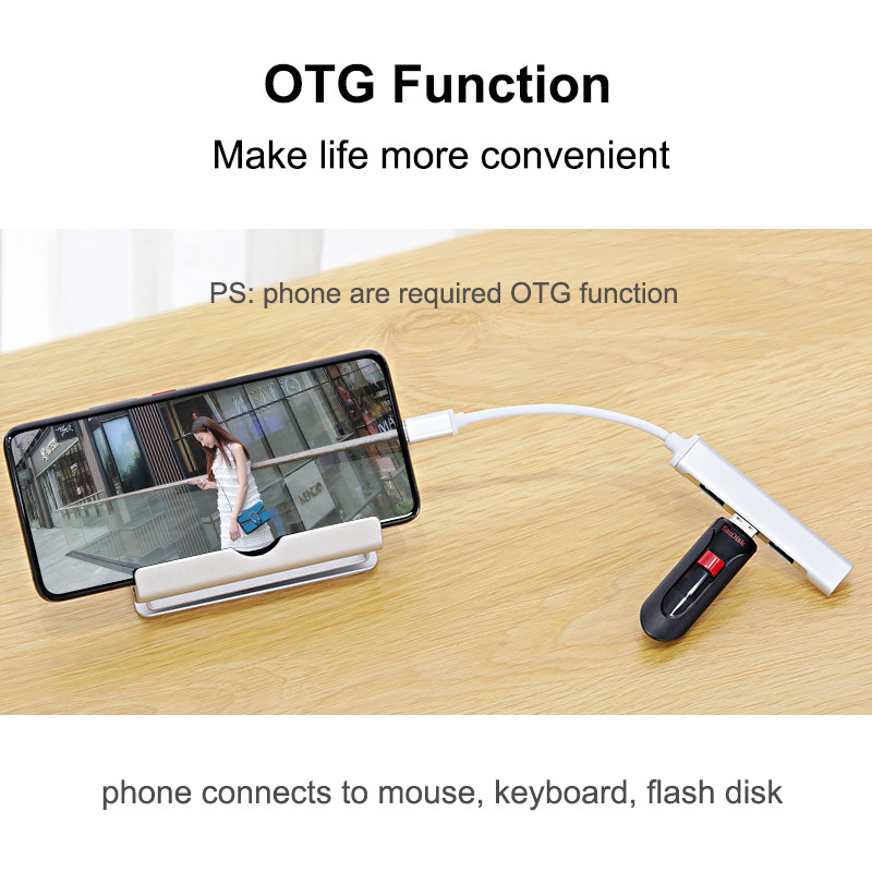 High Speed 4 Port Multi HDMI Type C Usb Splitter Adapter OTG