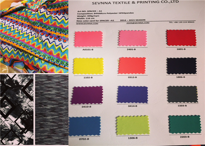 Dyed Colors Recycled Lycra Fabric Dtm Weft Knitted 2 Way Stretch 175gsm