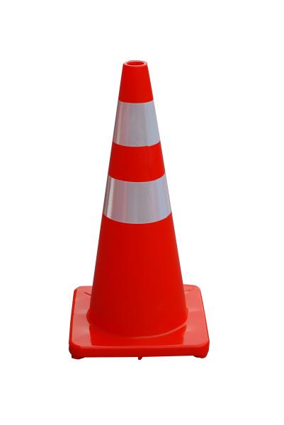 Quality 28inch Orange Flexible PVC Traffic Safety Road Cone for sale