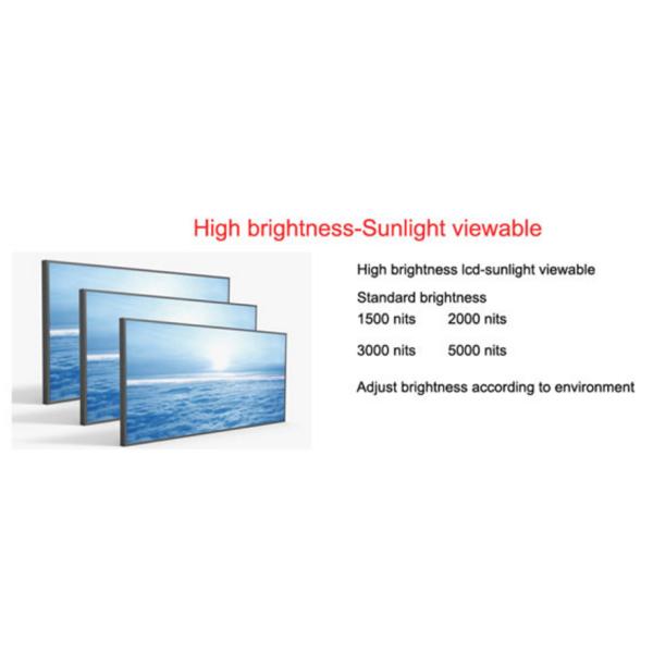 Waterproof Daylight Readable LCD Display 47 Inch 2000cd/m2 Auto Dimming
