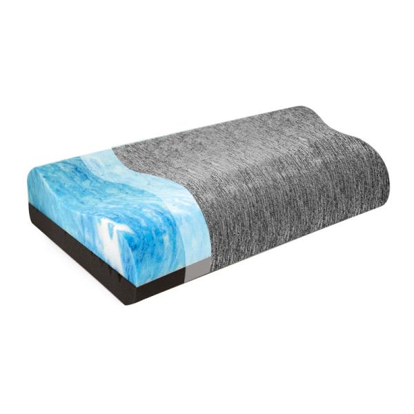 Quality Memory Foam Double Layer Pillow Contour Breathable Bamboo Charcoal for sale