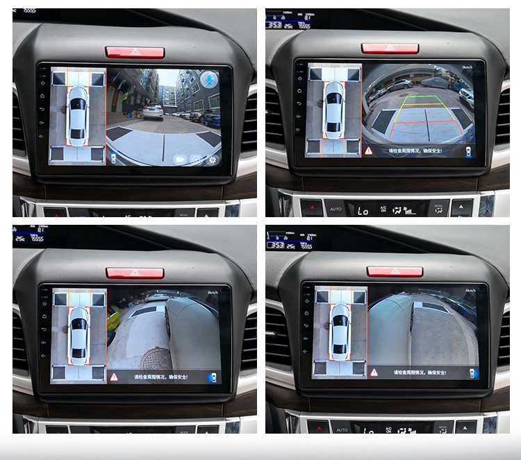 Front Rear Side View Backup Camera Car Multimedia Navigation System IP68 IPS Screen