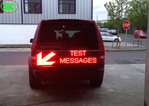 RGB Car LED Sign Display With Meanwell Power Supply , High Definition IP65 Waterproof