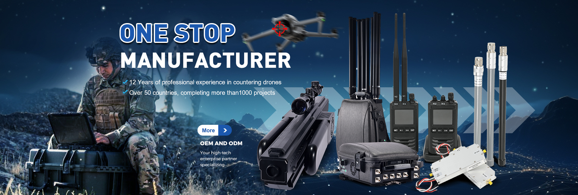 1.2g 20W GaN Power RF GaN Detect Module for Anti Drone System Autel Mavic 3 Counter Fpv C-Uas