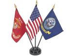 Custom Logo Table Top Flags Polyester Coating Distinctive Design Mini For