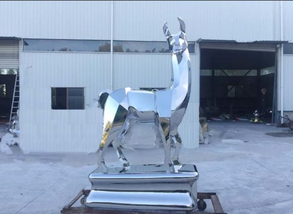 Quality Outdoor Metal Animal Sculptures , Urban Decoration Abstract Animal Sculpture for sale