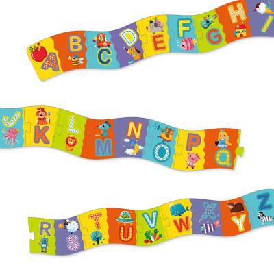Quality Colorful Picture Alphabet Floor Custom Jigsaw Puzzles Printing Service for sale