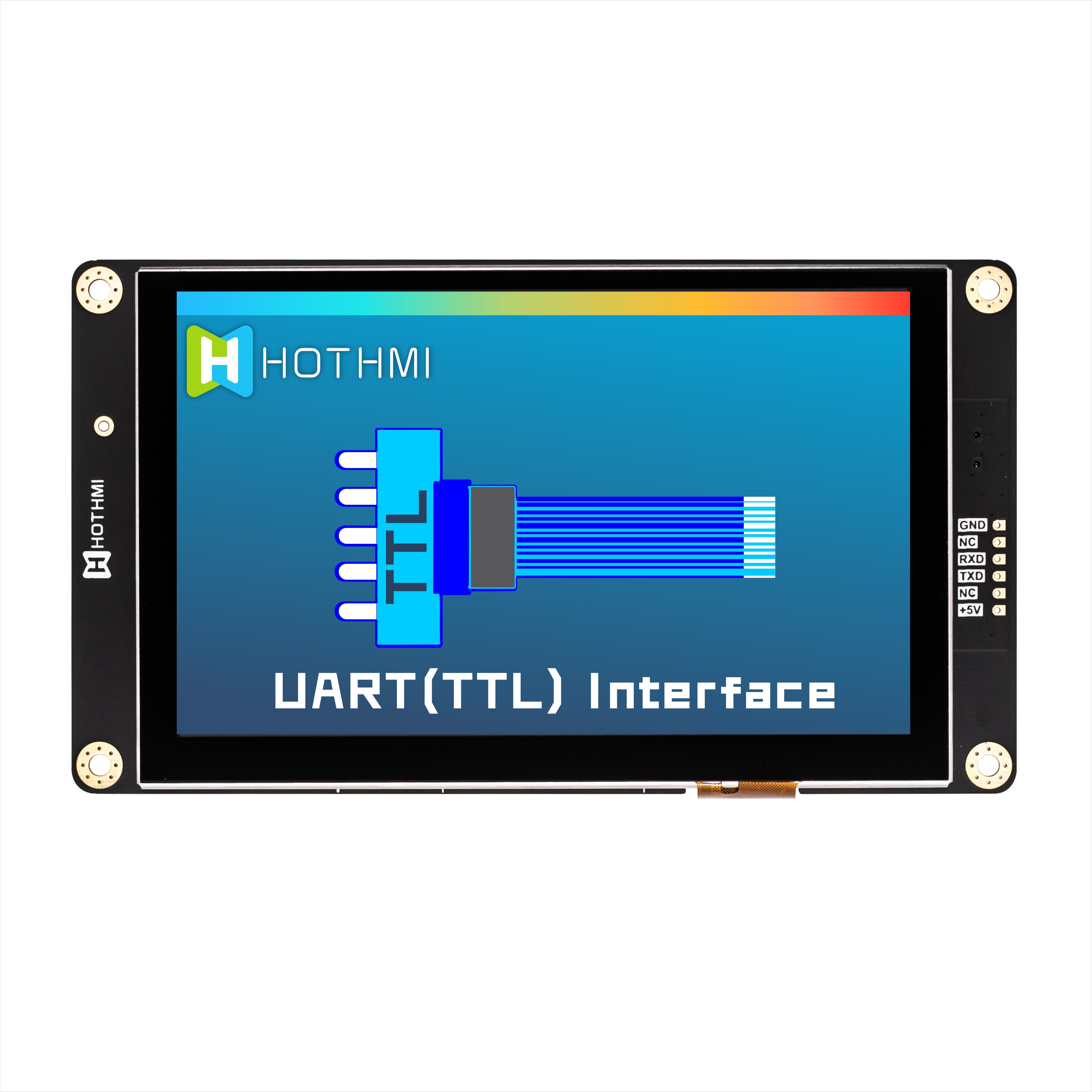 5 Inch Smart Serial Screen 800x480 UART TFT LCD Module Display Panel With Capacitive Touch