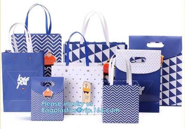 Custom paper bag with handle coated white paper bag printing pattern flower carrier bag,Flower carrier paper bags with d