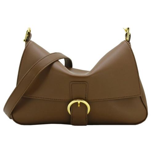 Quality OEM Womens Brown Crossbody Bag 28cm 18cm Womens Large Messenger Bag for sale