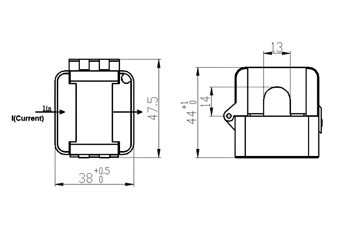 Split Core 500A Current Transformer Meter Measuring Components
