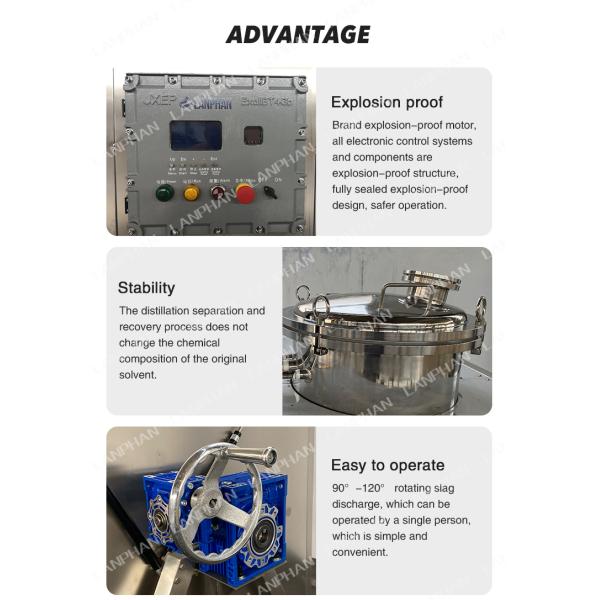 Industrial Ethyl Acetate Cleaning Solvent Recovery Distillation Machine Solvent Recovery System