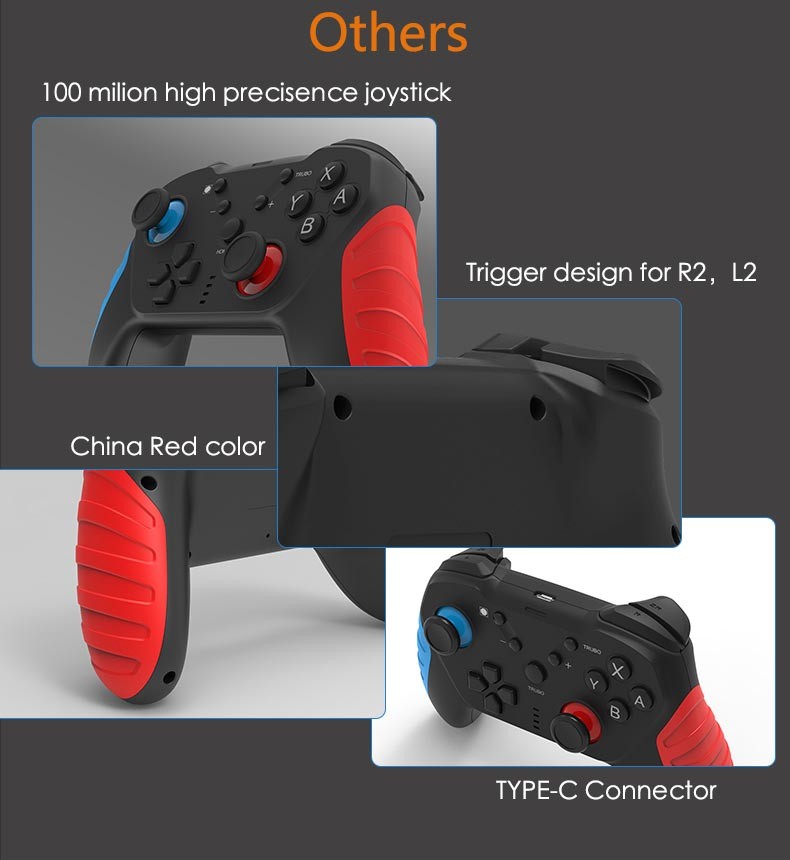Dual Vibration NFC 0.3kg 7033 1.5h Joystick Game Controller