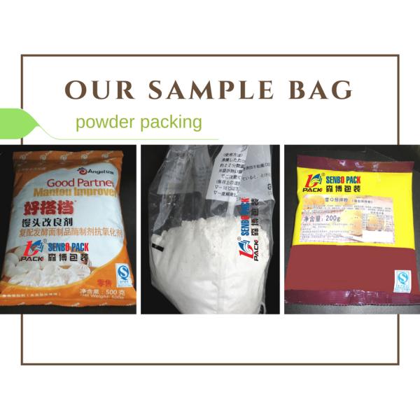Tapioca flour automatic packing machine with screw auger filler for 200G to 1000G powder packaging