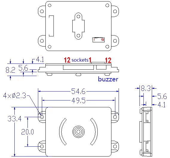 High Speed Fixed Barcode Scanner Access Control RS232 RS485 Card Reader For Integrated Embedding