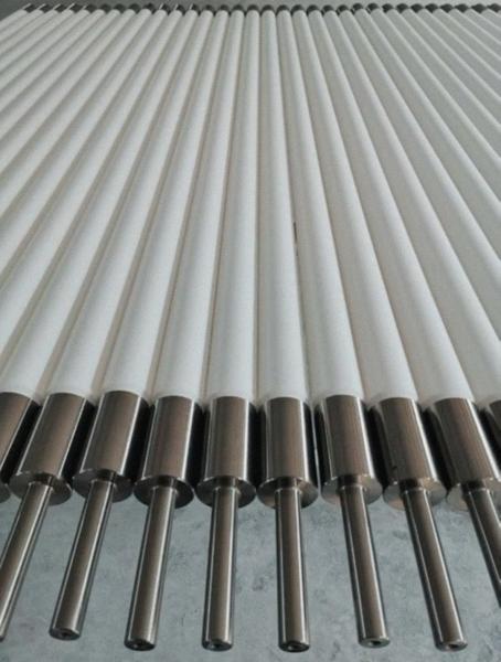 Quality Quartz Fused Silica Ceramic Roller for Glass Tempering Furnace for sale