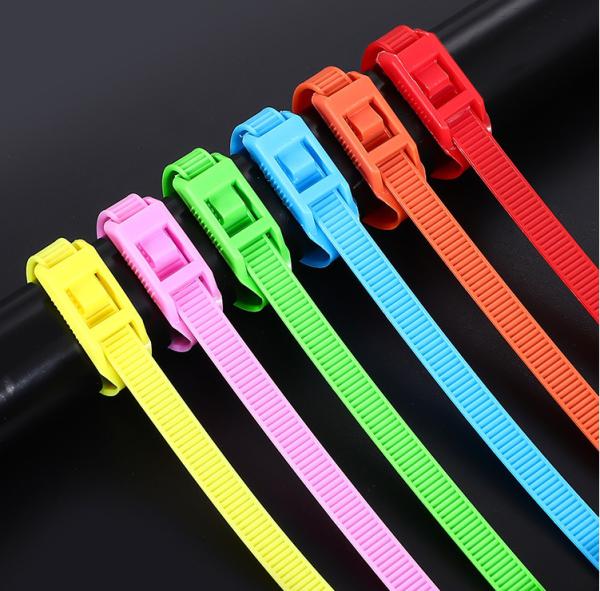Quality 10x400mm Colorful Nylon Cable Tie Indoor Playground Nylon 66 Cable Tie for sale