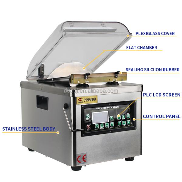 Small Automatic Vacuum Food Hardware Skin Packaging Plastic Bags Machine 580420570 mm