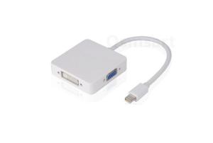 China QS MIDP001, Mini DP to DVI VGA Adapter on sale