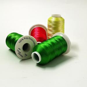 China 120D/2 1000M Polyester Embroidery Thread , Small bobbins Metallic Embroidery Yarn on sale