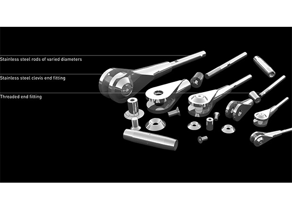 Tensile Structure Metal Steel Fabrication Tension Bar For Roof Bracing