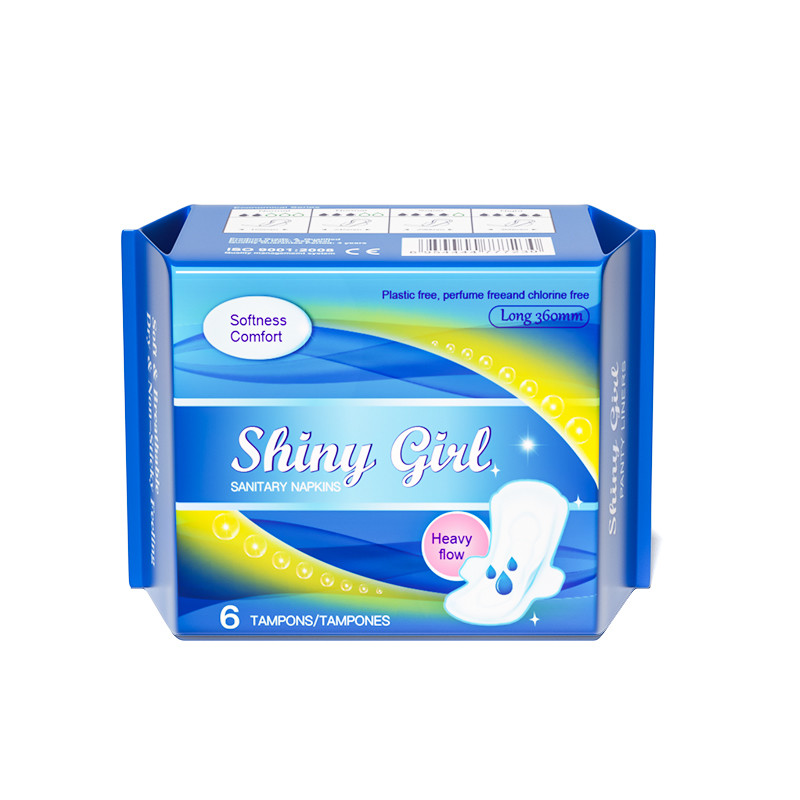 High Performance Daily Sanitary Pads for Girls with Winged Shape and Cotton Material