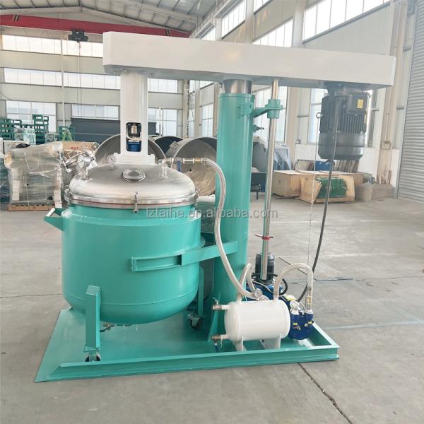 Hydraulic Lifting Vacuum Dissolver Electric Heating Jacketed Tank For Chemical Mixing
