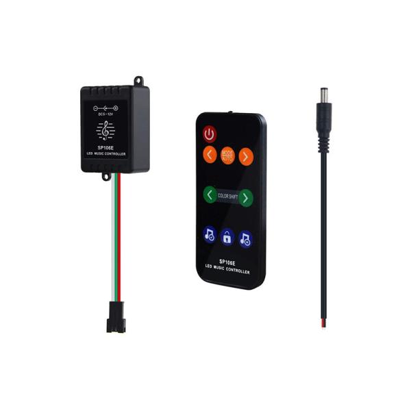 Quality 600 Pixels Sp106e LED Music Controller Wireless Rf Remote Control for sale