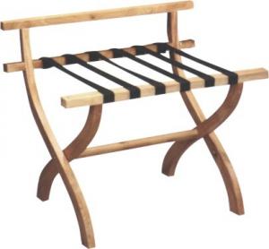 China Solid Wood Hotel Luggage Racks Suitcase Rack Hotel With  back support wholesale