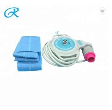 Quality M1356A Ultrasound Fetal Monitor Transducer Probe Pink 12 Pin Connector for sale