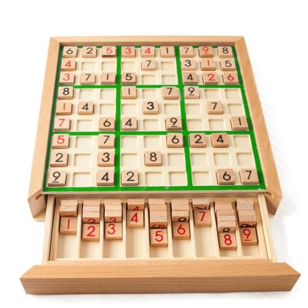 Quality Children Sudoku Chess Beech International Checkers Folding Game Table for sale