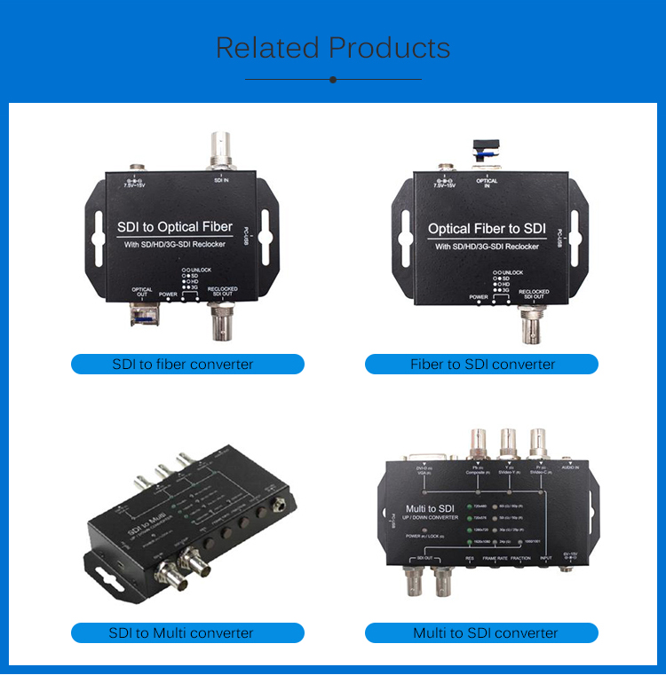1080P 1 Input 4 Output SDI Splitter Plug And Play Distribution Amplifier Output SDI X 4